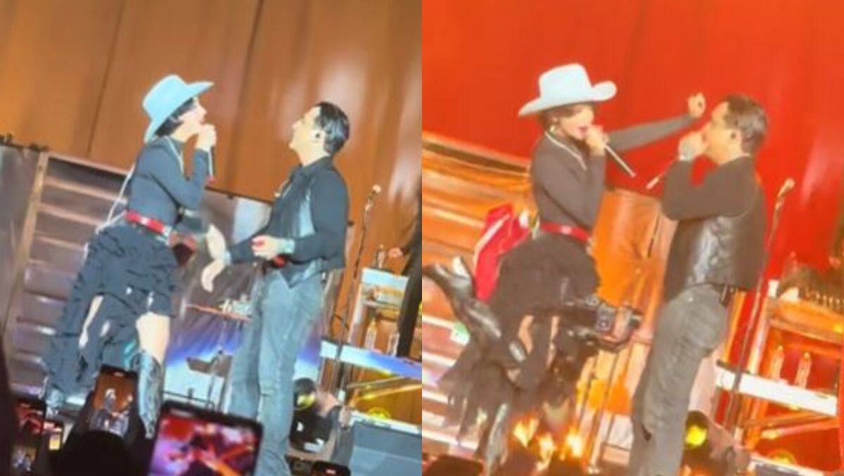 “Porque eres mi esposo Christian” Ángela Aguilar y Christian Nodal recrean su momento más viral