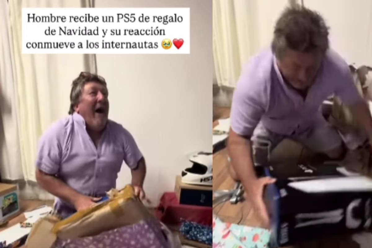 “Este señor no tiene miedo de mostrar a su niño interno”: hombre mayor se vuelve viral al recibir una PlayStation 5 de regalo