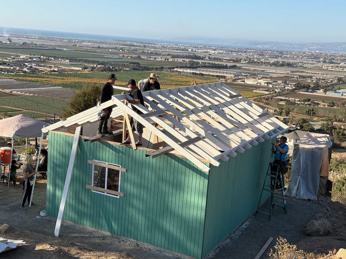 Las viviendas tienen una superficie de 29.73 metros cuadrados y están hechas de Tablaroca y madera. Foto: Cortesía