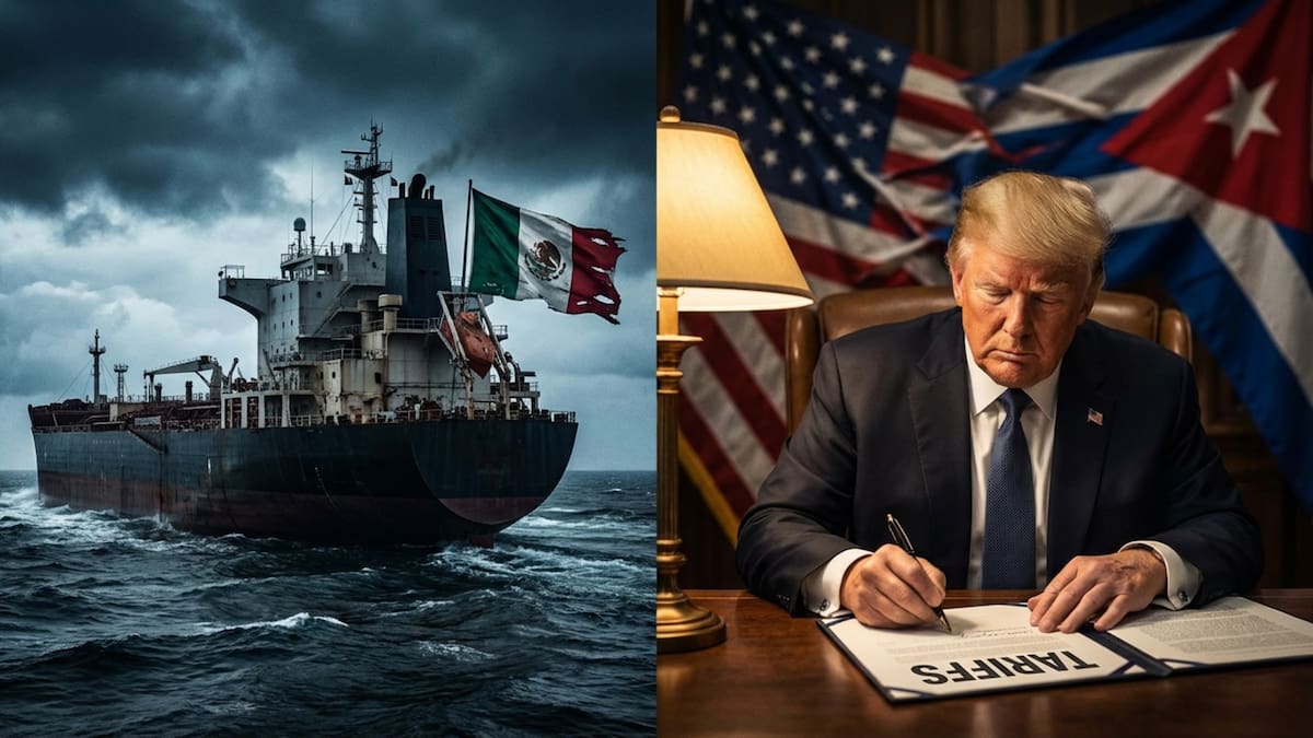 La nueva política arancelaria de Trump obliga a México a suspender su apoyo energético a Cuba para proteger su acceso al mercado estadounidense. (gemini)