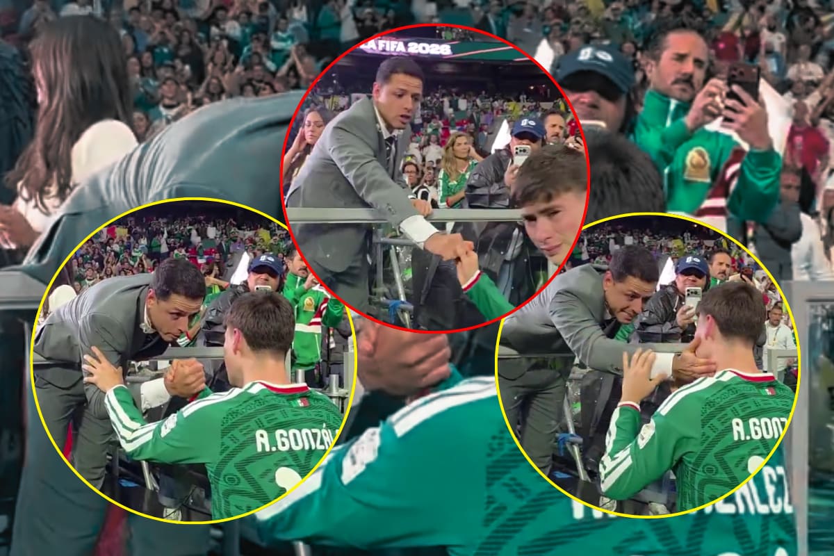 Chicharito Hernández consuela a Hormiga González tras eliminación de México e imagen da vuelta en todas las redes