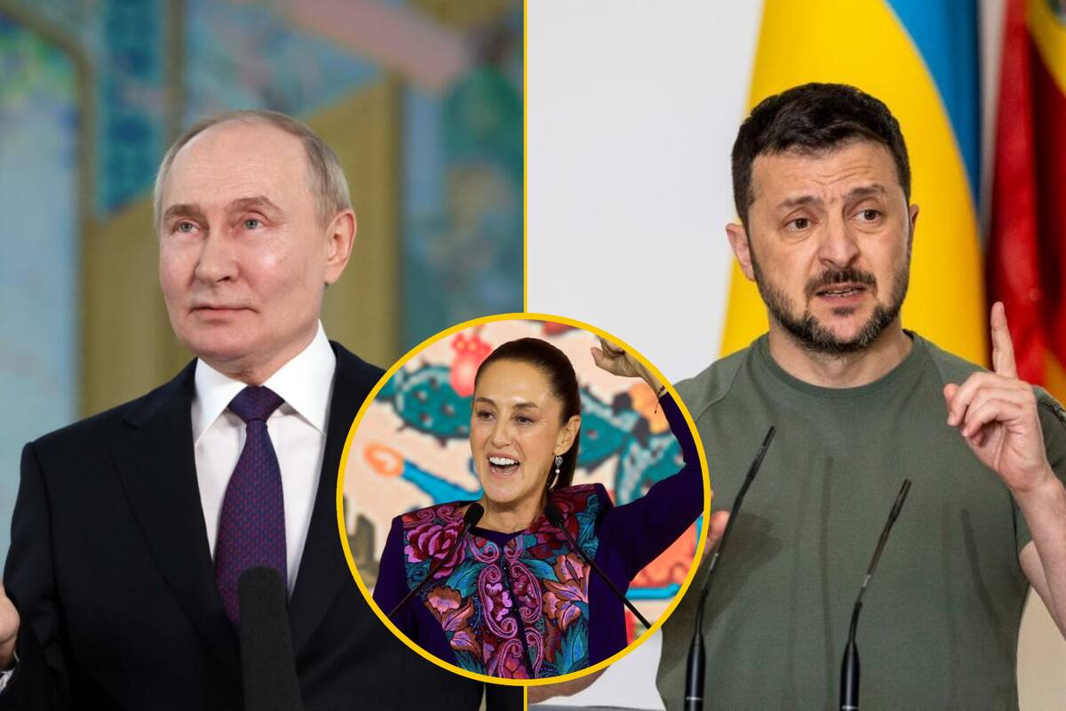 Putin y Zelenski felicitan a Sheinbaum y piden su cooperación en conflicto entre Rusia y Ucrania