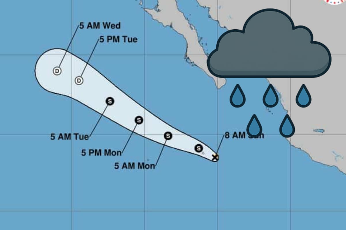 Humedad de sistema tropical “Mario” favorecerá lluvias en Hermosillo la próxima semana