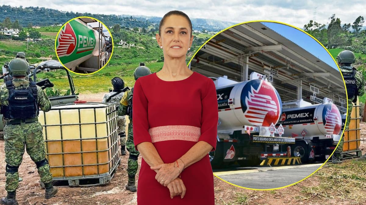 Claudia Sheinbaum, presidenta de México anunción que informará sobre la relación entre el combate al huachicol y las ventas de gasolina y recaudación de IEPS.| Presidencia de México y Archivo GH