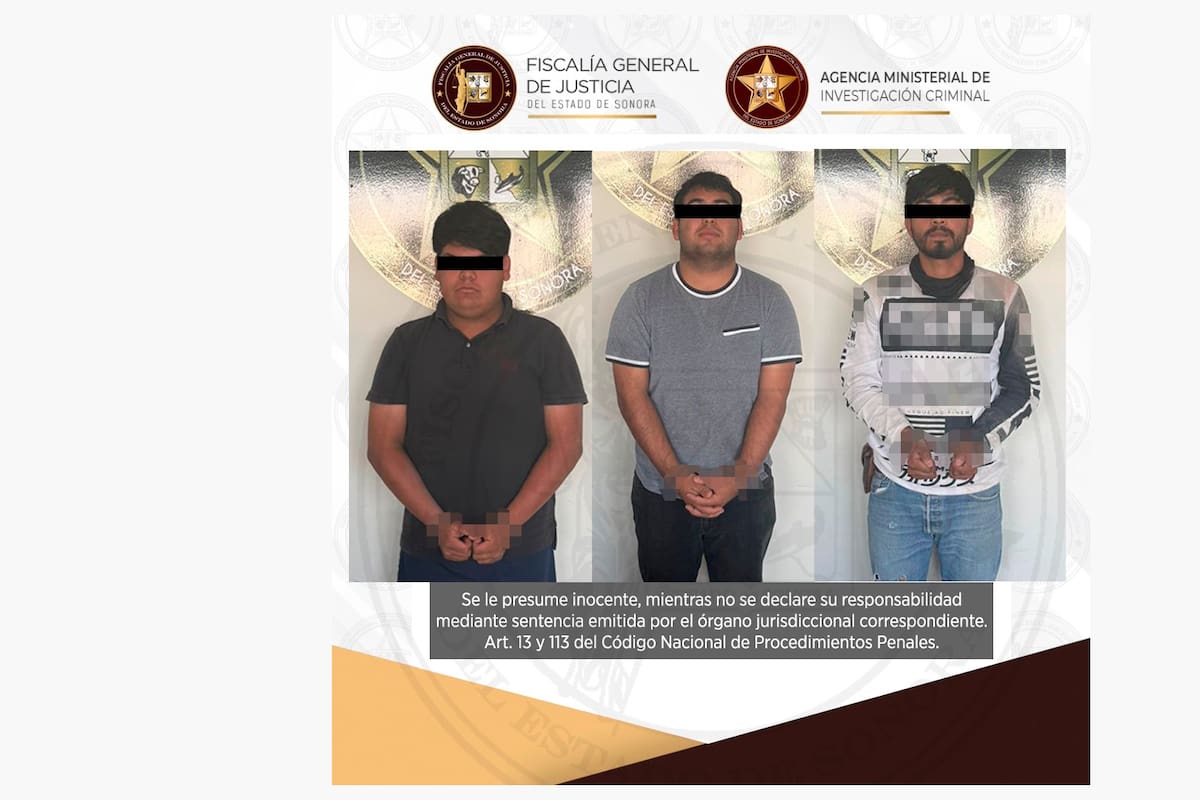 Detienen a dos jóvenes y un menor de edad cuando intentaban subir por la fuerza a un auto a otro joven en Hermosillo