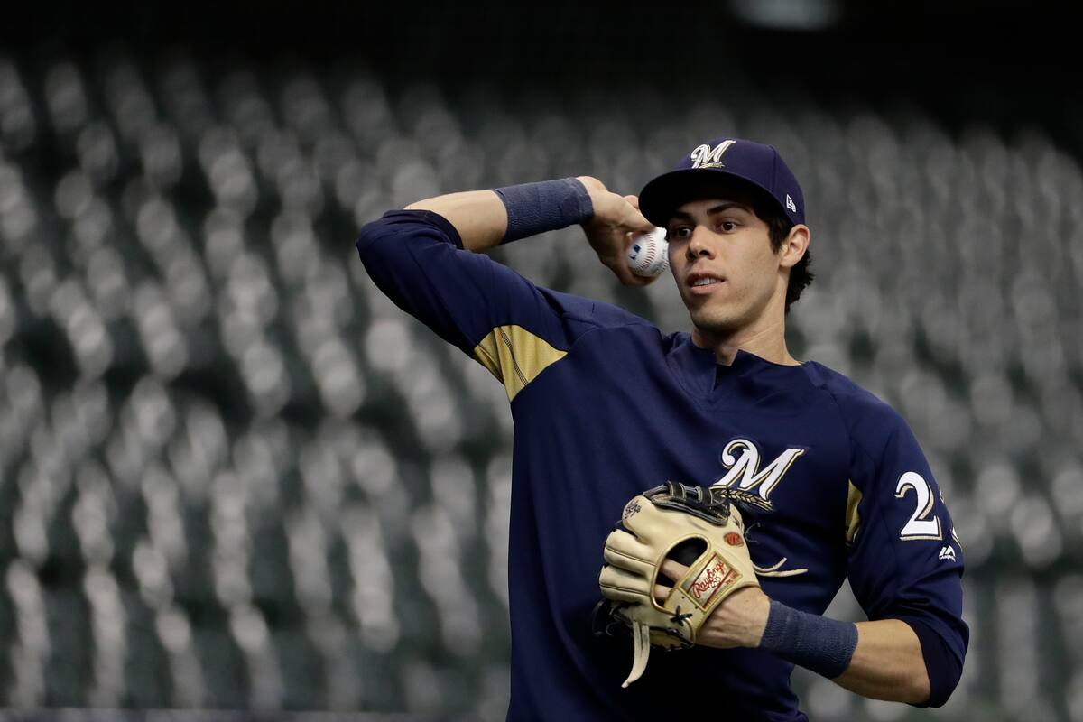 Christian Yelich fuera del line up de Brewers por problemas en la espalda