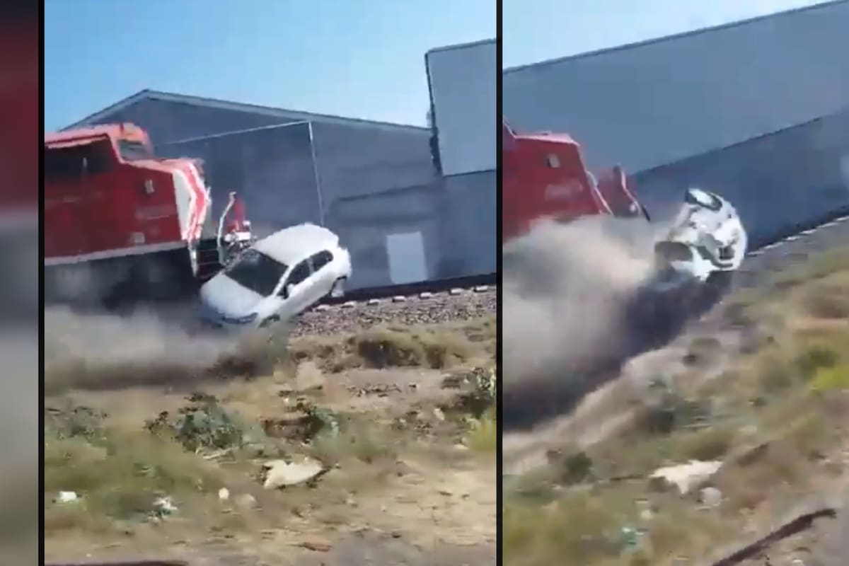 VIDEO: Mujer desafía al tren en Zapopan y acaba siendo embestida y arrastrada varios metros