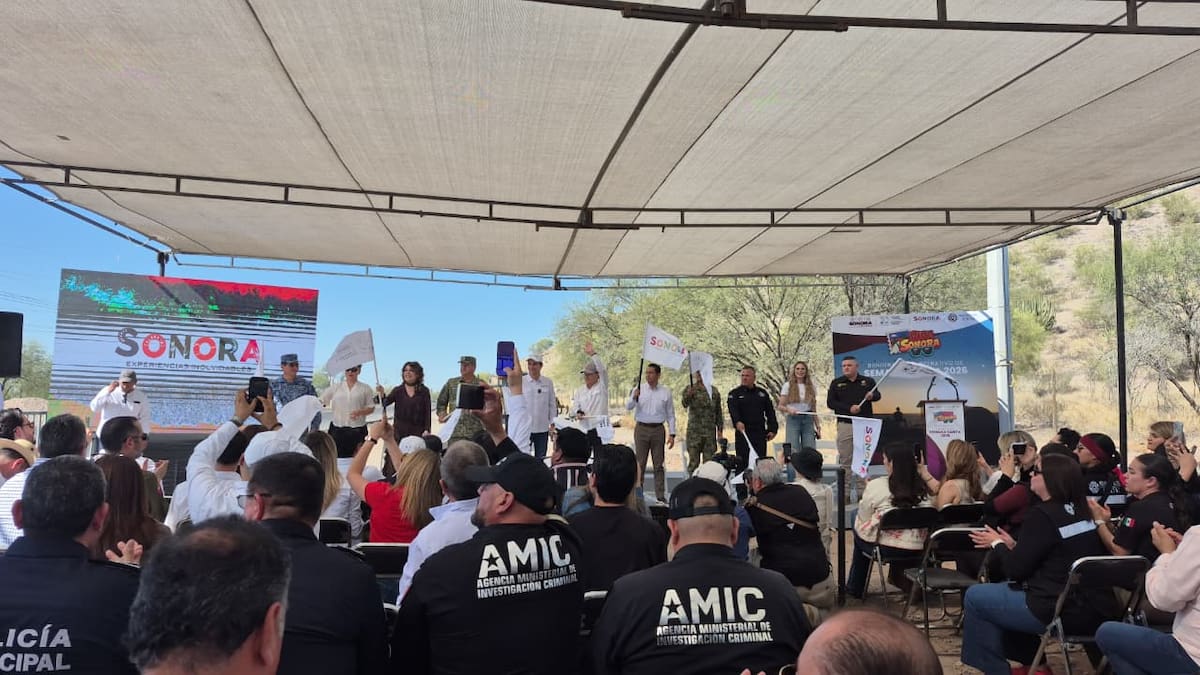 Gobernador Alfonso Durazo da banderazo a operativo de Semana Santa 2026