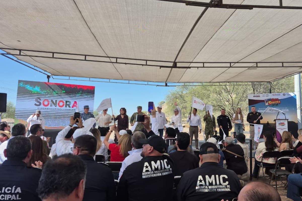 Gobernador Alfonso Durazo da banderazo a operativo de Semana Santa 2026