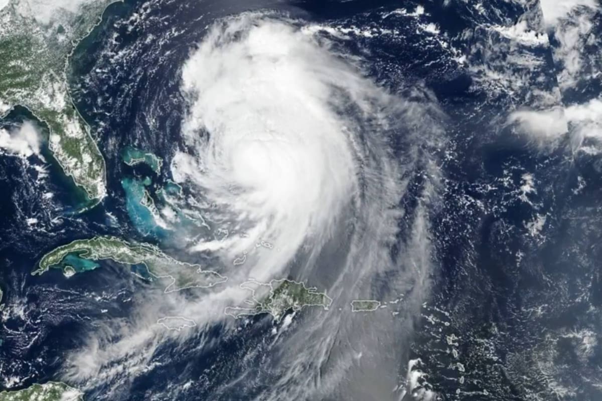 La Estación Espacial Internacional capta al huracán Erin desde el espacio