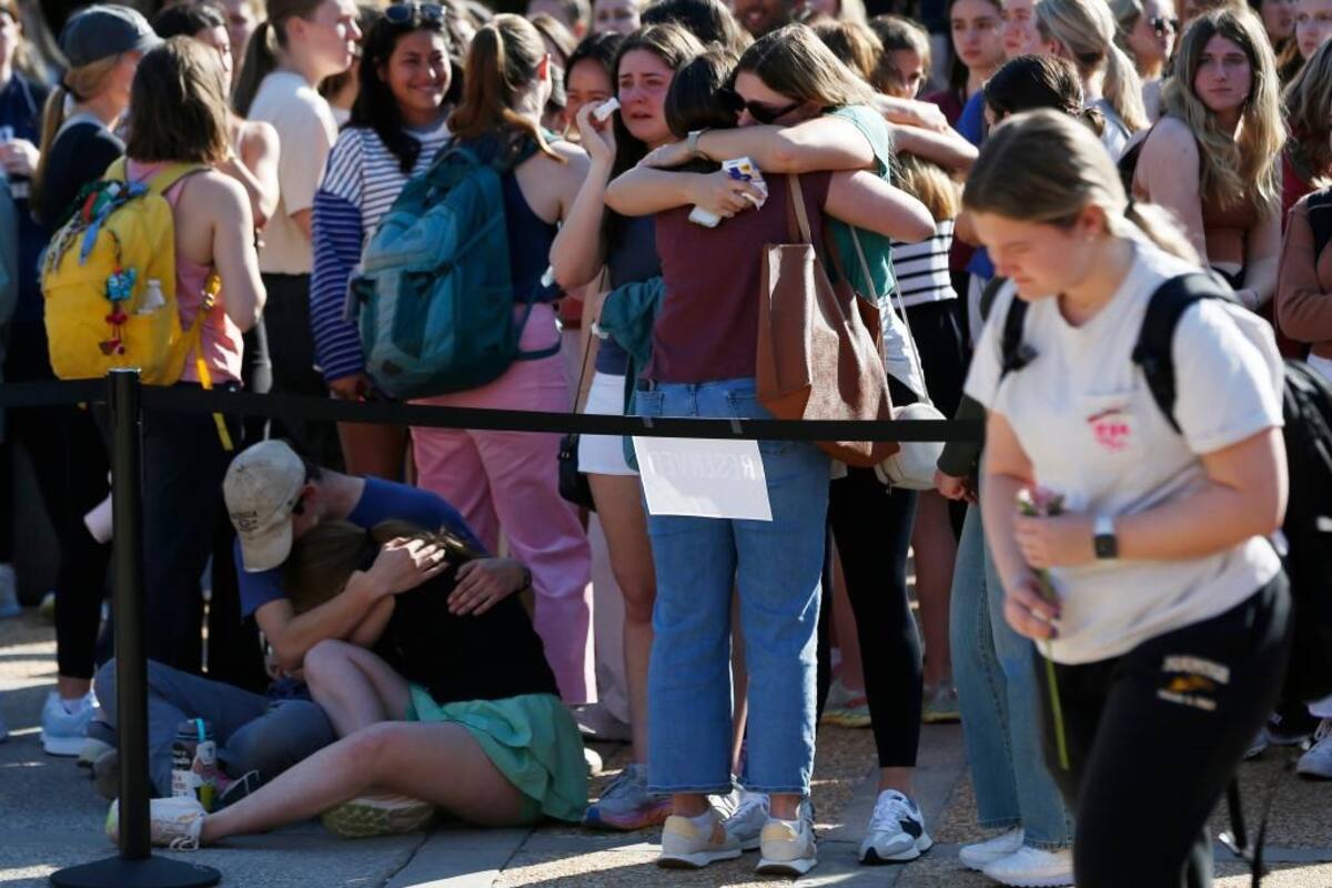 La comunidad estudiantil de la Universidad donde estudiaba Laken Riley se encuentra procesando la trágica pérdida de la joven. | AP