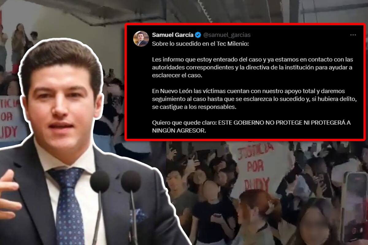Samuel García exige esclarecer presunto abuso de alumno en Prepa TecMilenio Monterrey