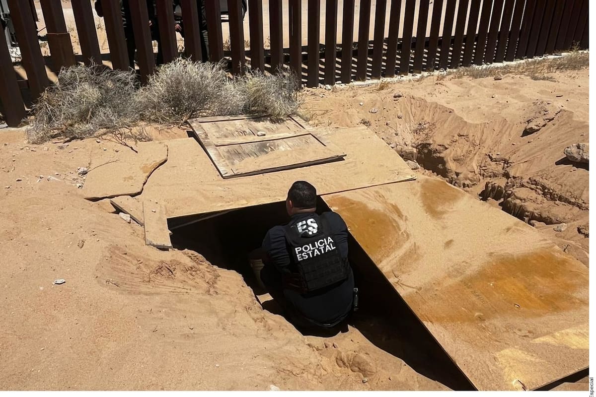Hallan túnel bajo muro fronterizo en SLRC