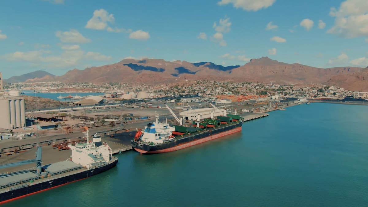 Desde septiembre de 2022 comenzó la modernización del Puerto de Guaymas. FOTO: BANCO DIGITAL