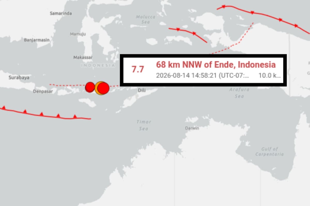 Indonesia despierta con un potente terremoto de 7.7: qué se sabe del sismo y el riesgo de tsunami