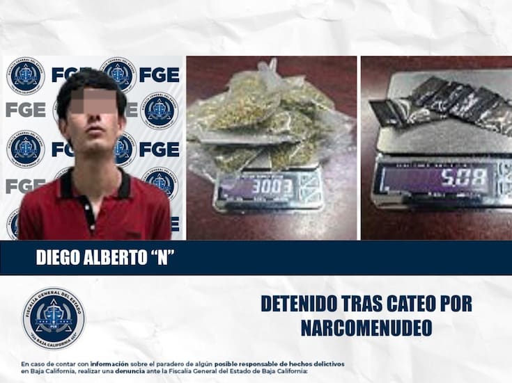 Detienen a uno y decomisan droga en cateo en Villas del Colorado