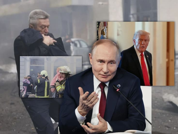 Guerra Rusia-Ucrania: Moscú ataca Kiev y mueren 6 ucranianos mientras Trump busca cómo frenar a Putin; “Fue muy aterrador para los niños”
