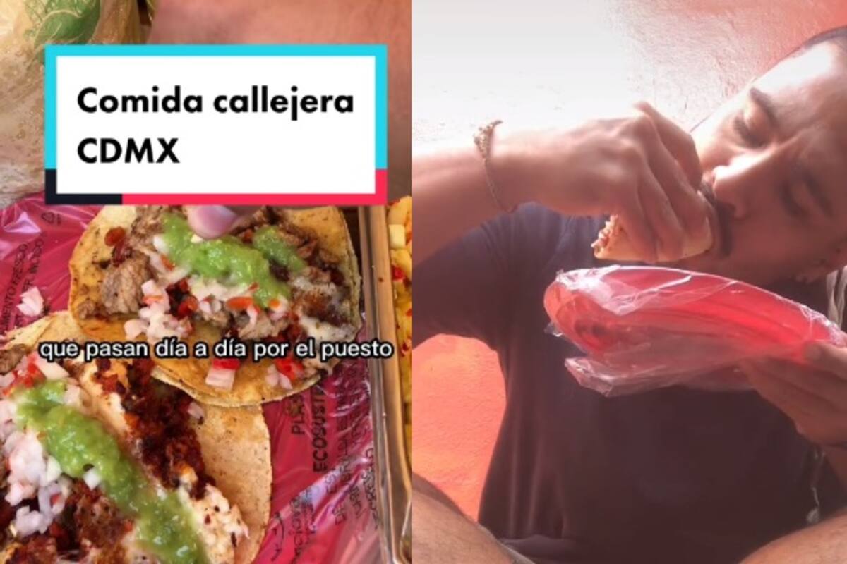 Argentino queda sorprendido al comer tacos en la calle; "Gracias, México, por existir"