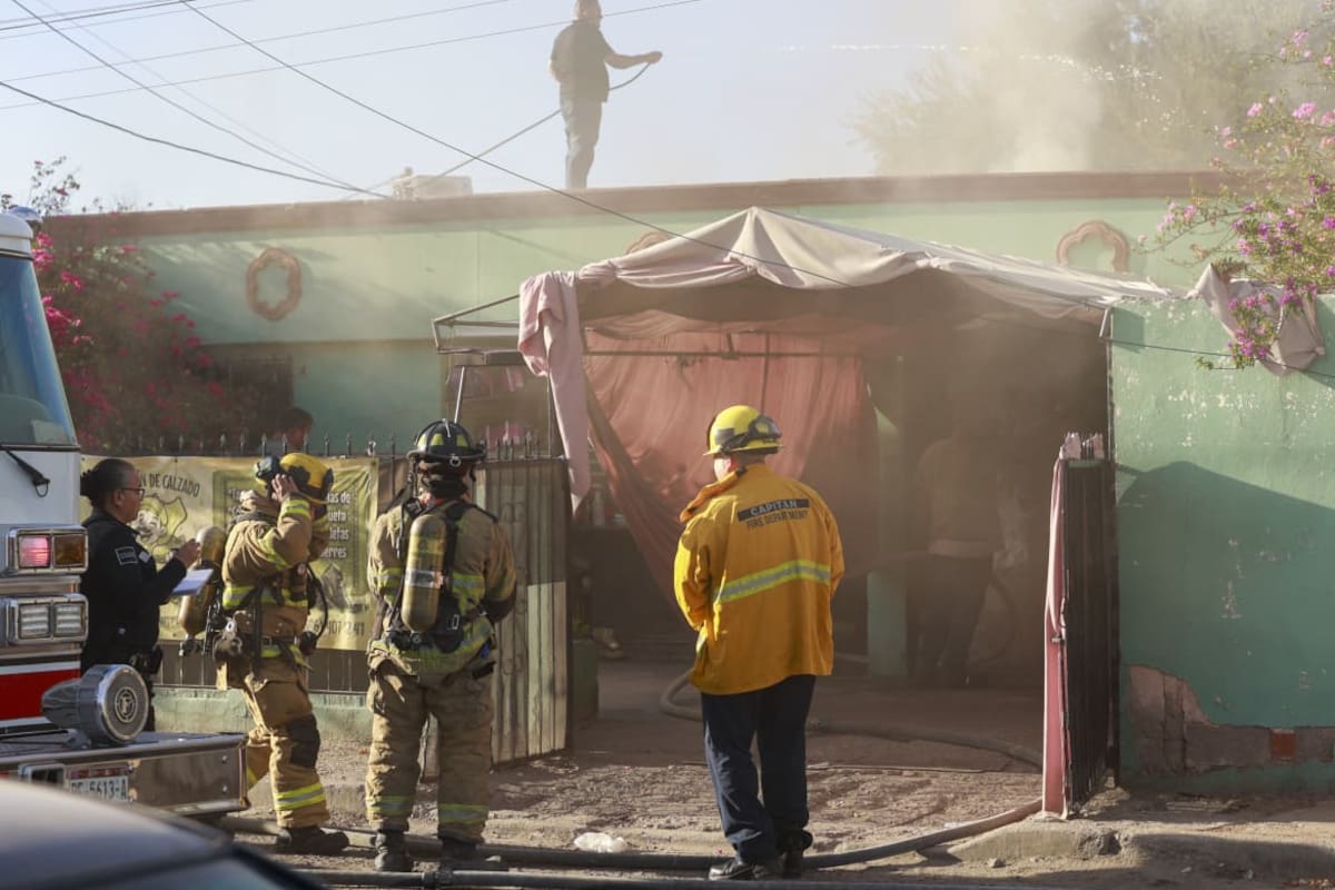 Incendio de vivienda en la colonia Independencia