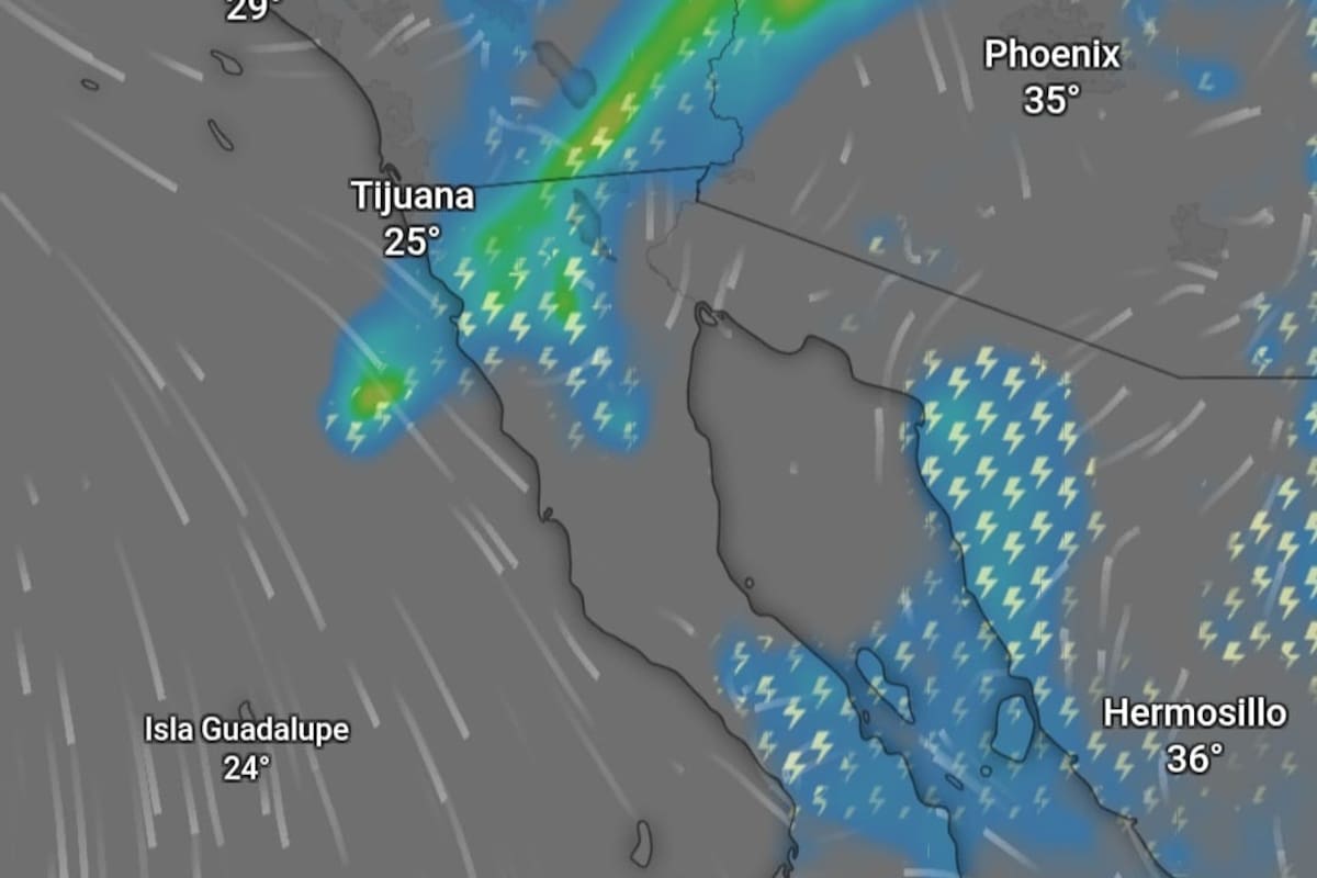 Prevén lluvias y fuertes vientos en Baja California este fin de semana