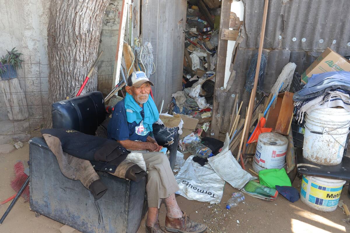 Hoy limpian la vivienda de don José