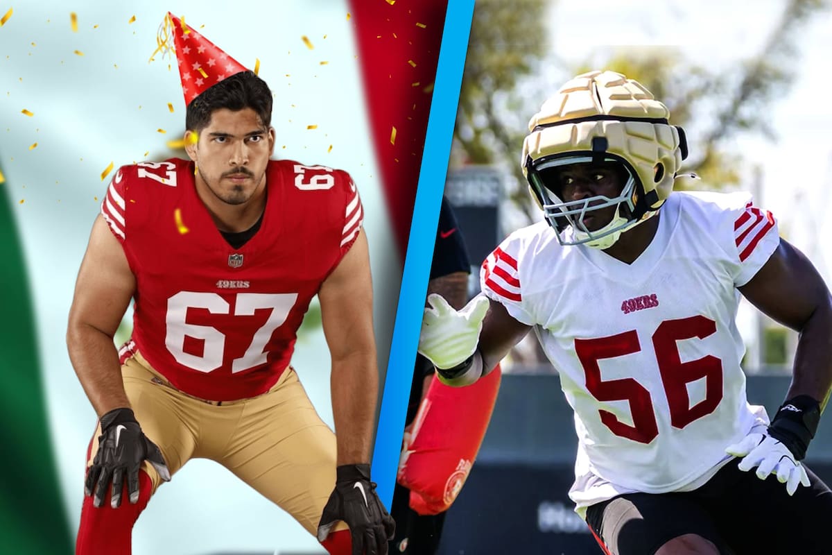 NFL: El mexicano Isaac Alarcón celebraba su cumpleaños y terminó lesionando a su compañero Tarron Jackson de los 49ers
