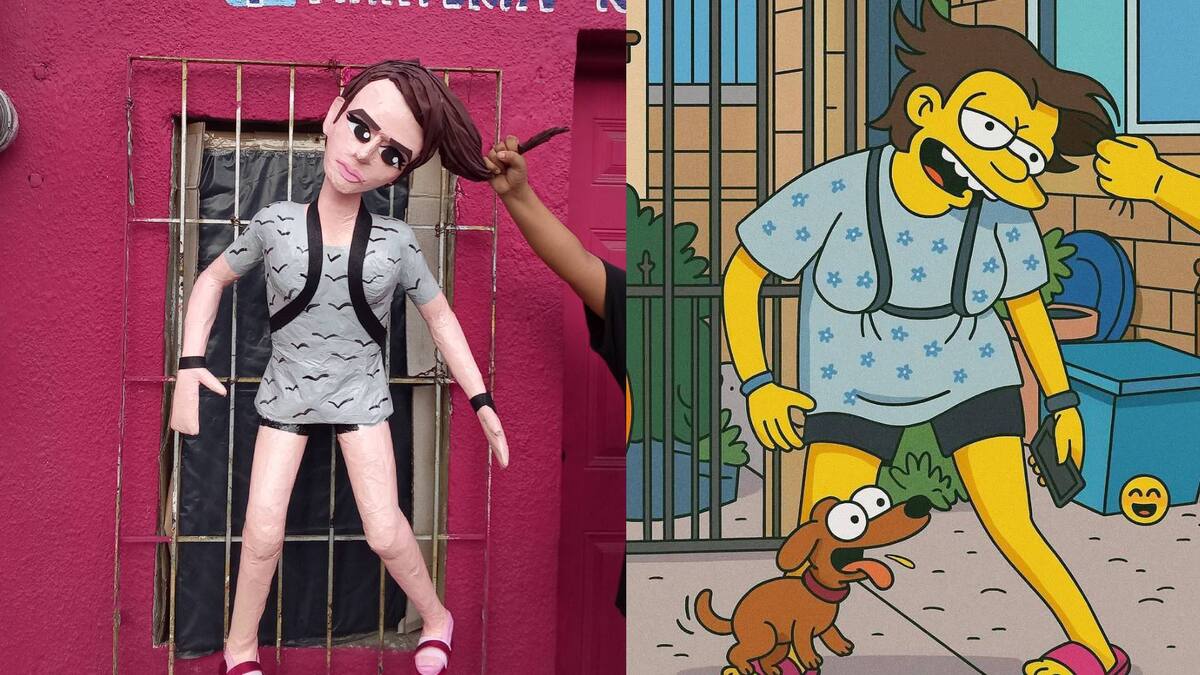“La madre hada”: Piñatería Ramírez hace piñata de una de las invasoras de Tampico, tras recibir jaloneada de cabello de parte una de las propietarias de la casa tomada desde hace 10 años