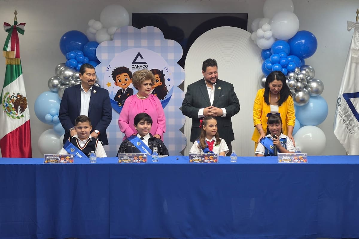 Niñas y niños toman la voz en Canaco: así imaginan el comercio del futuro en Mexicali
