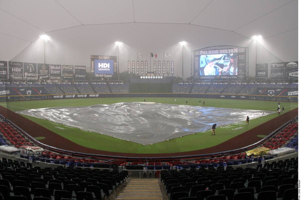 Aguacero frena duelo entre Sultanes y Toros de Tijuana