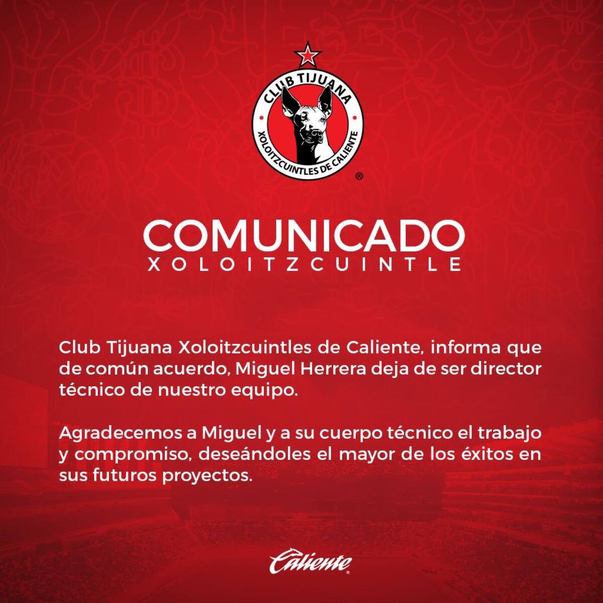 Comunicado de Xolos.