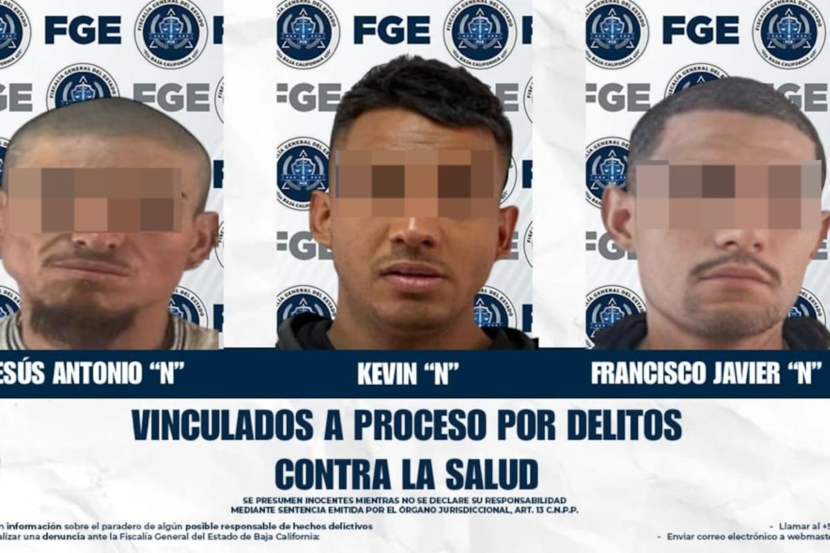 Vinculan a tres por delitos contra la salud en Tecate