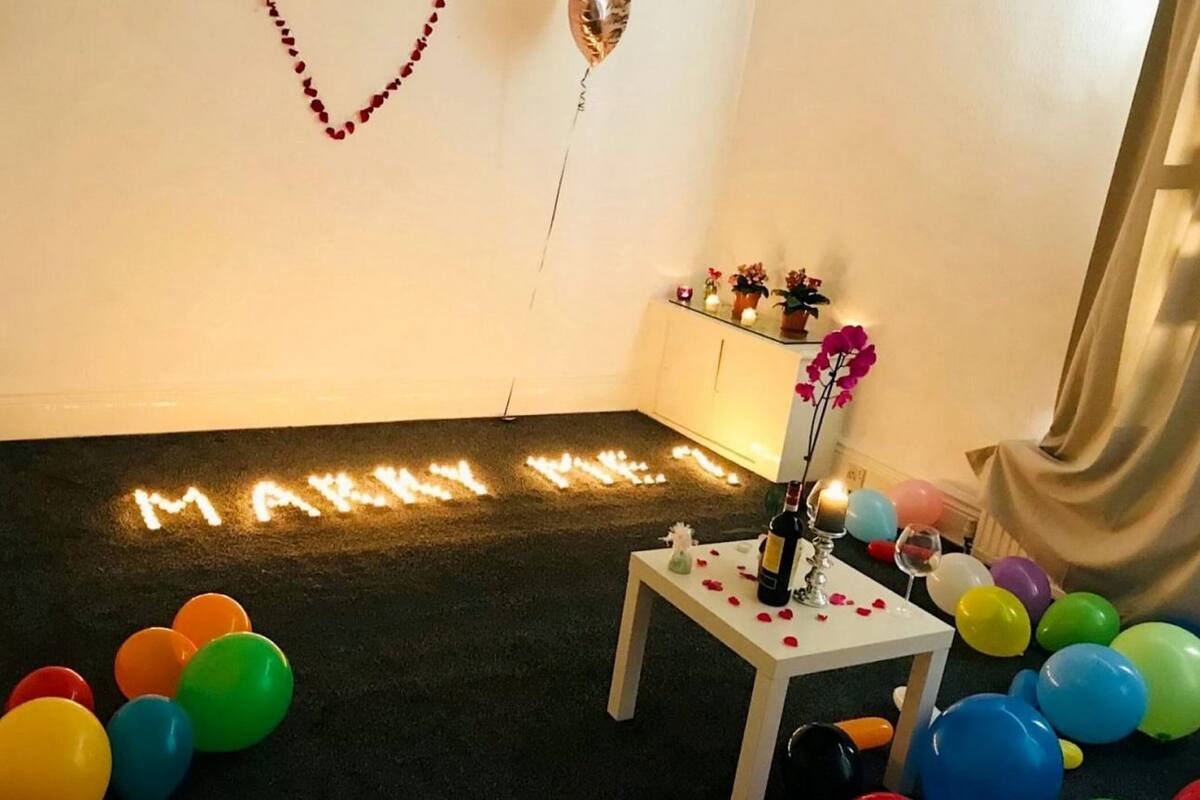 Detalle romántico termina en incendio