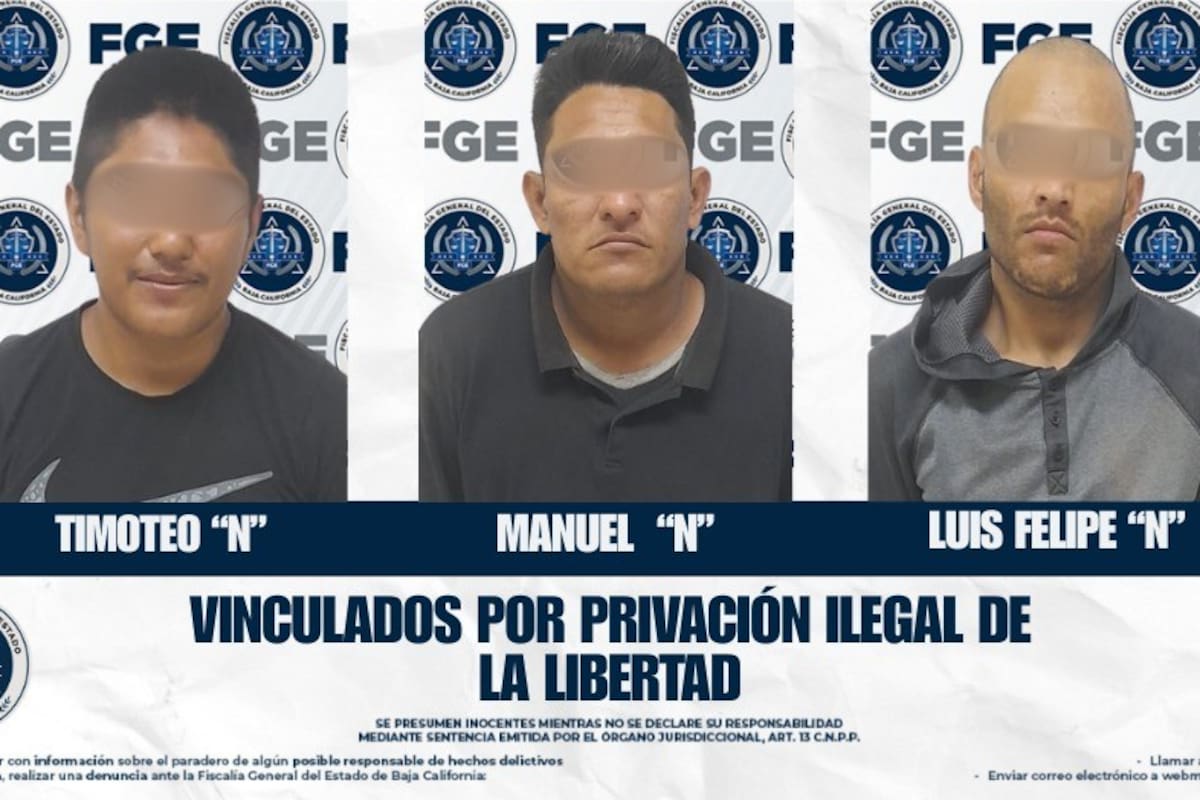 Vinculan a tres hombres por privación ilegal de la libertad
