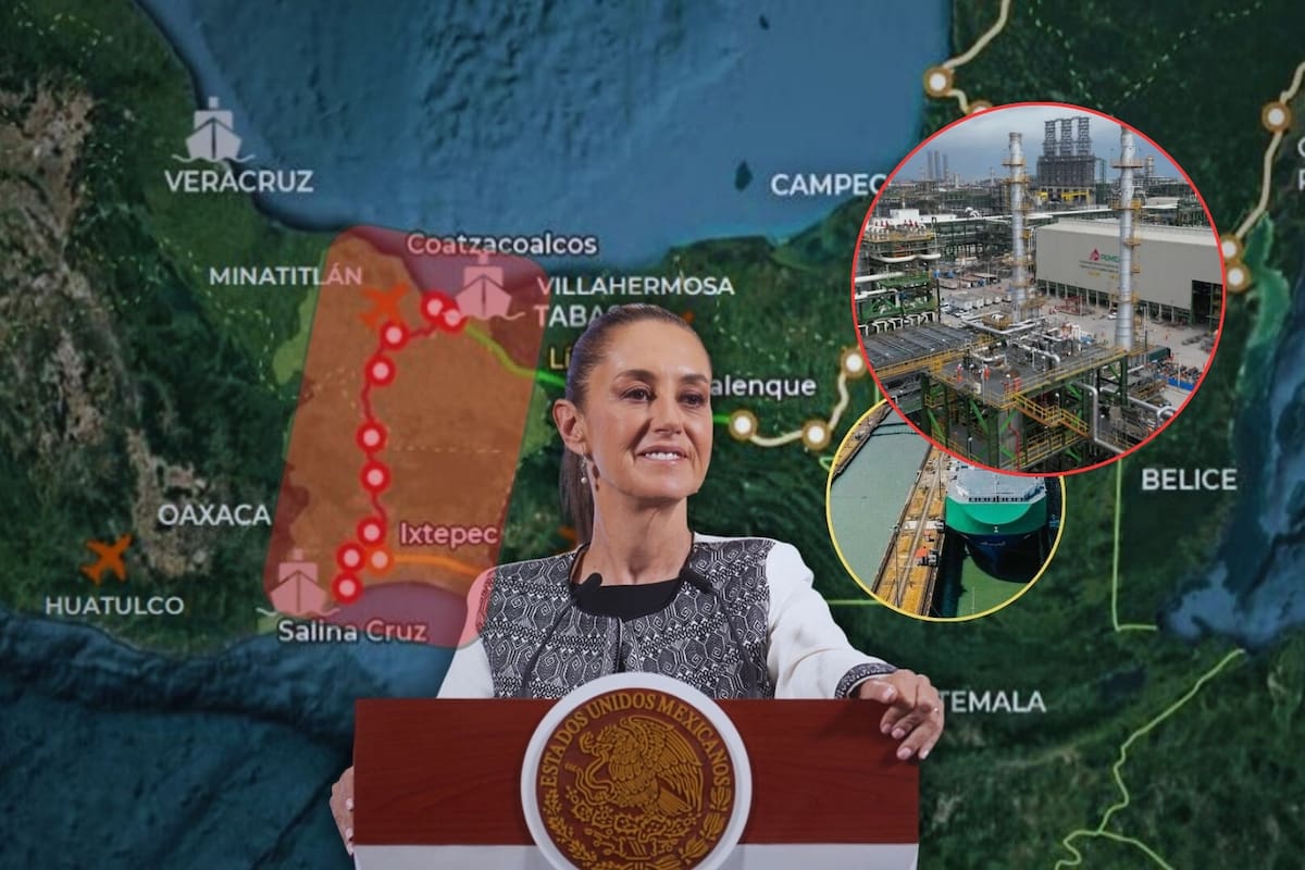 Mientras el Corredor Interoceánico se considera una fuerte competencia para el Canal de Panamá, el gobierno de Sheinbaum invirtió 5 mil 259 millones de pesos en el ramal ferroviario que conectará Dos Bocas con la Estación Chontalpa, para mover petrolíferos elaborados en la refinería hacia el resto del país