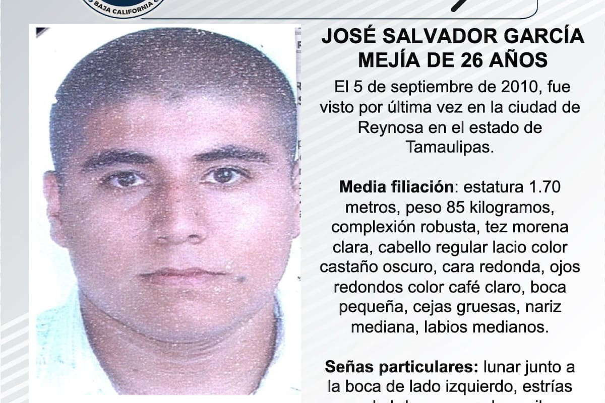 Se busca a José Salvador García Mejía de 26 años