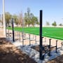 Cancha de la Robledo toma forma; colocación de pasto sintético entra en su etapa final