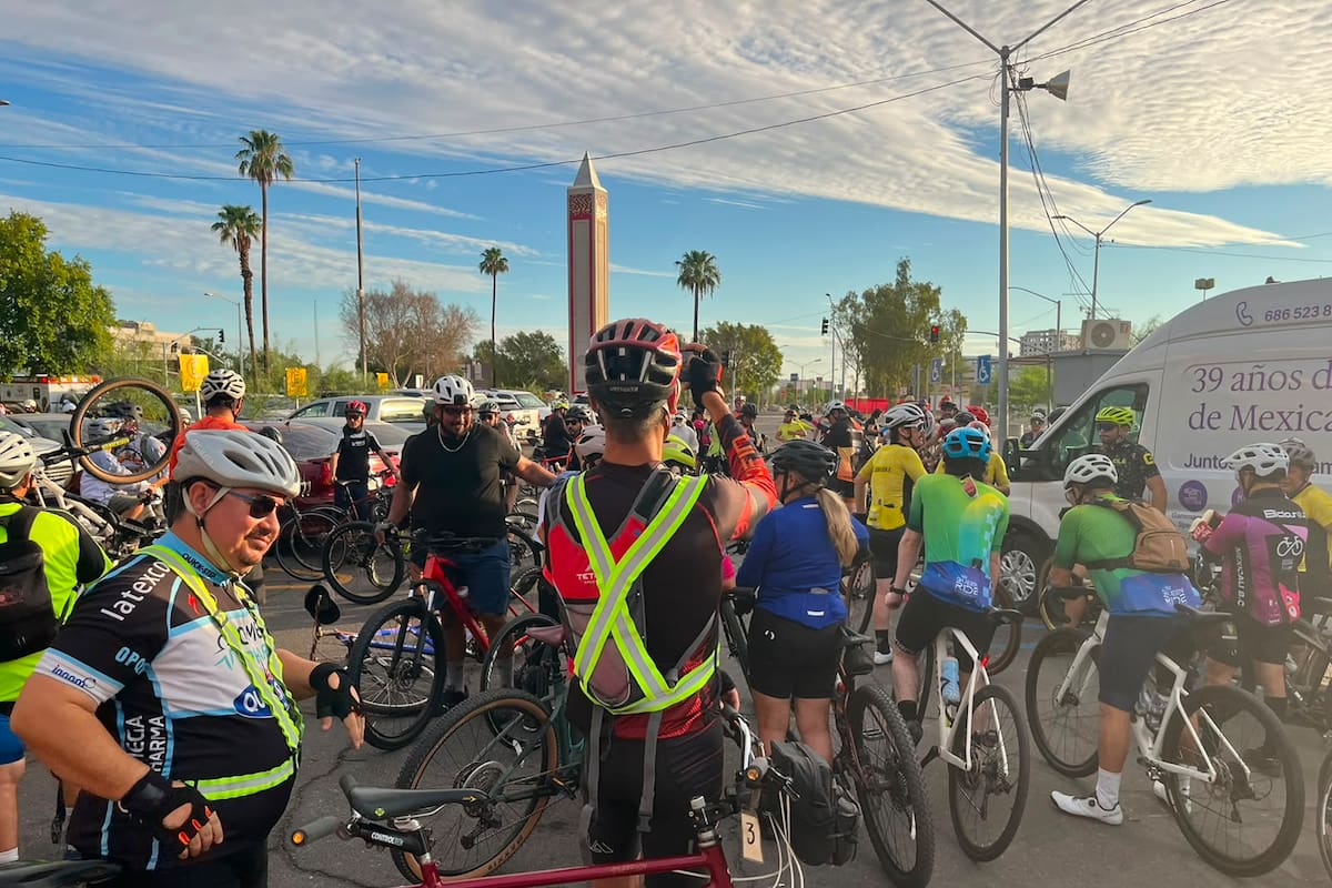 Ciclistas salen a las calles para exigir mayor seguridad vial y que se retome proyecto de “Calle completa” en Mexicali