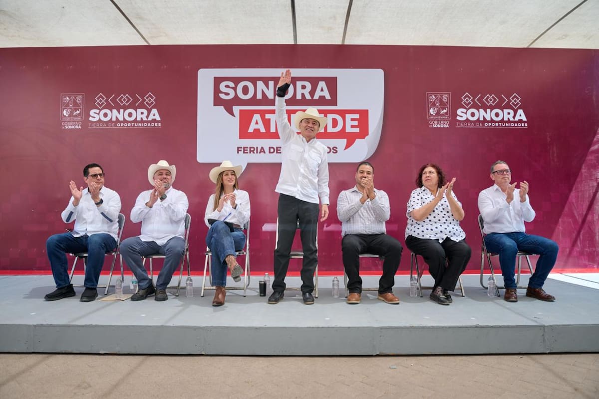 El gobernador Alfonso Durazo realizó una gira de trabajo en Trincheras y Cucurpe para acercar apoyos, servicios gratuitos y equipo municipal a familias del Noroeste de Sonora.