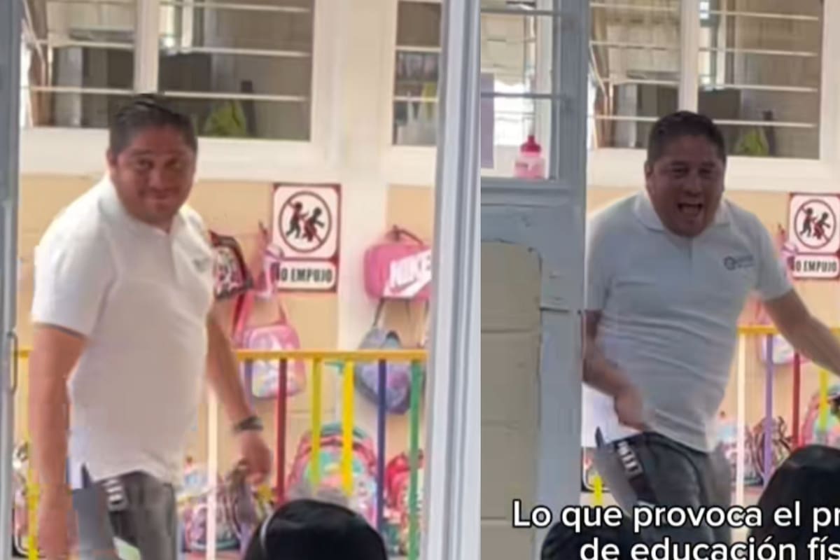 Niños se emocionan y celebran cuando ven a su profesor de educación física