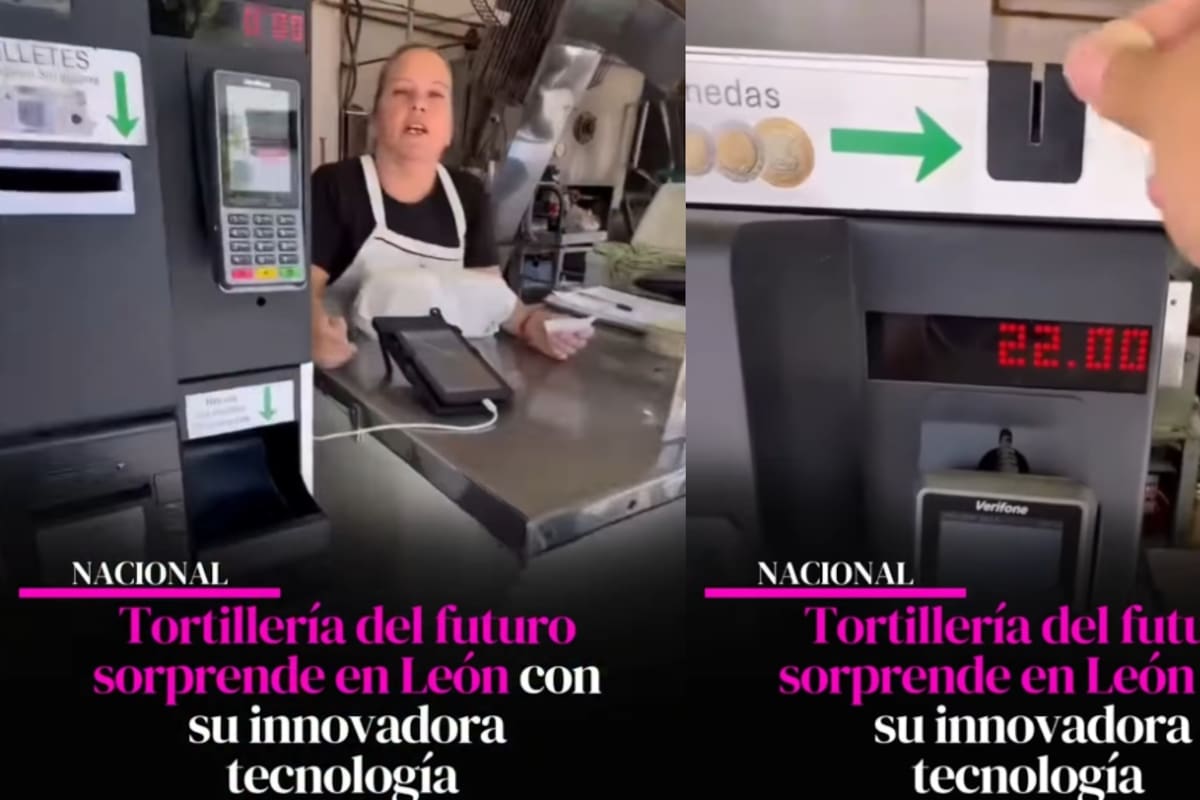 “¿Así serán todas las tortillerías en el futuro?” Tortillería en Guanajuato se vuelve viral por tener la primera máquina con terminal, ticket y cambio.