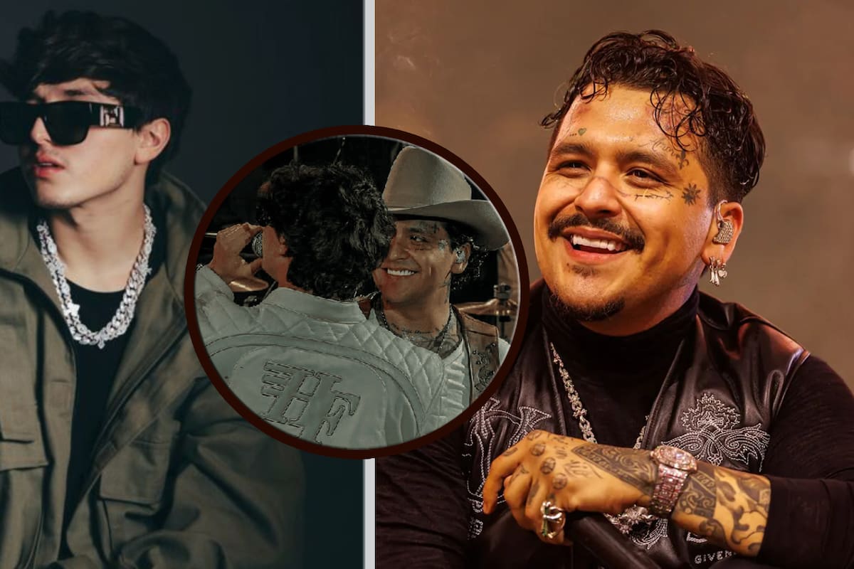 Christian Nodal y Gabito Ballesteros graban su nuevo video musical en Hermosillo