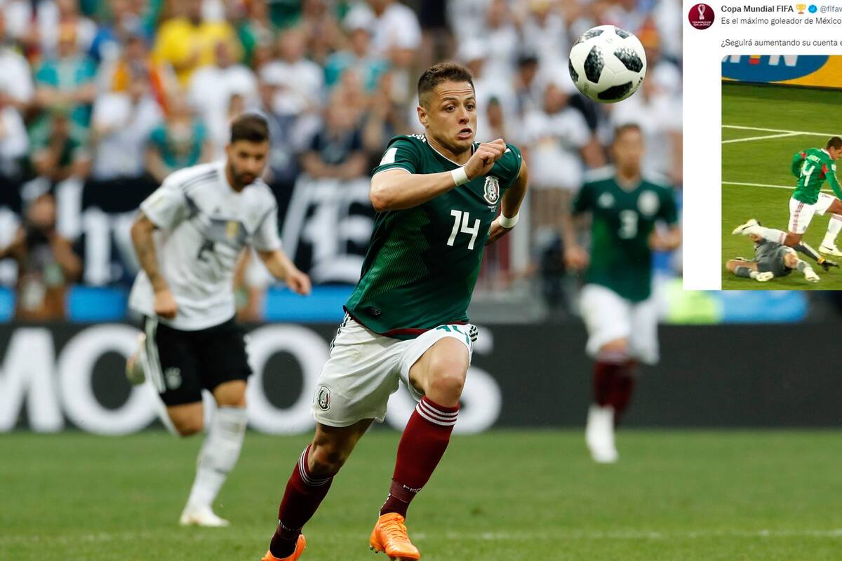 Cuenta oficial de Copa Mundial FIFA "sugiere" llevar a 'Chicharito' a Qatar 2022 y el delantero responde
