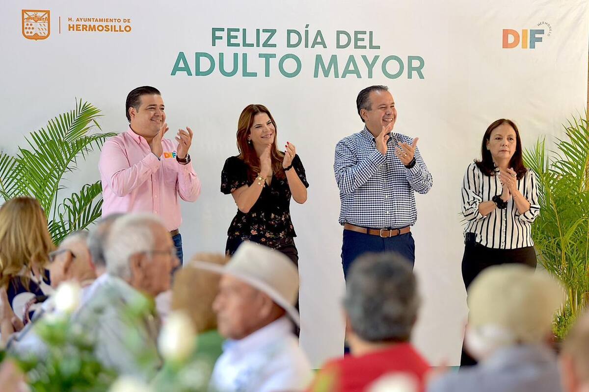 Celebran Patricia Ruibal y Antonio Astiazarán a abuelas y abuelos en su día