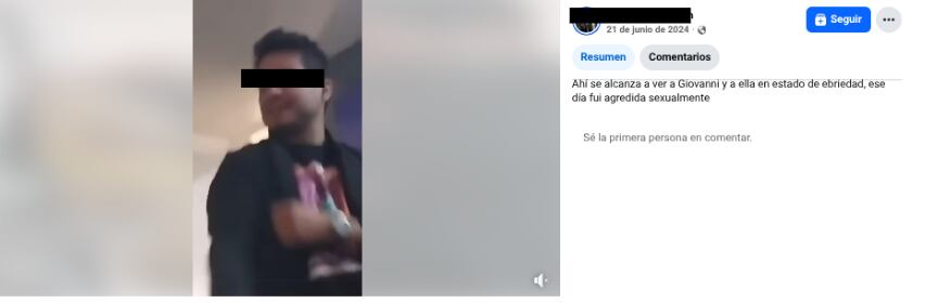 Captura de pantalla tomada de Facebook.