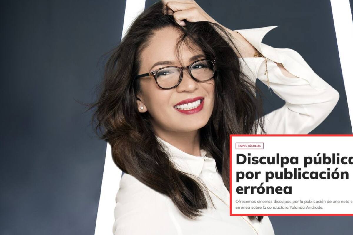 Revista se disculpa por la noticia errónea sobre la muerte de Yolanda Andrade