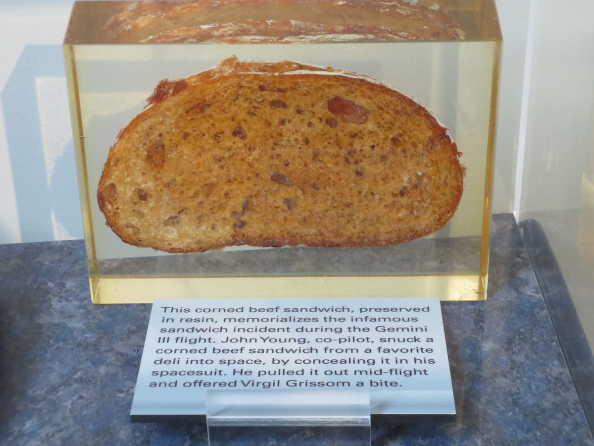 El sandwich de John Young, conservado.