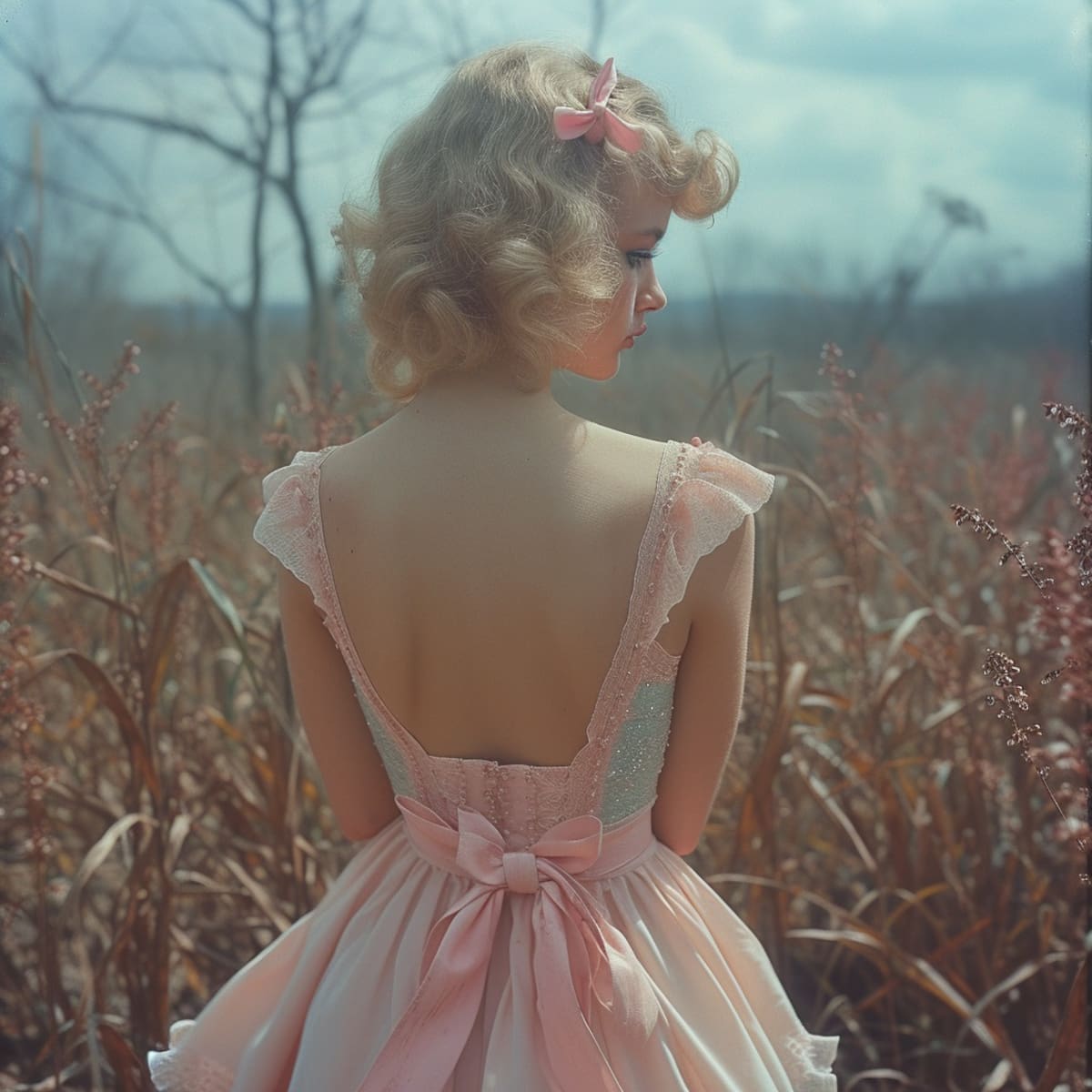 Elegancia en rosa: Candy Candy, a los 25 años, deslumbra con su estilo en vestidos rosados y holanes, reflejando su eterna inocencia.