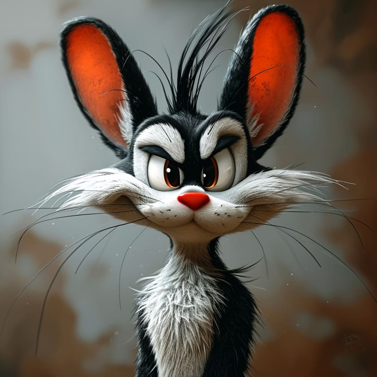 Así se vería Silvestre de Looney Tunes en la vida real según la Inteligencia Artificial de Midjourney