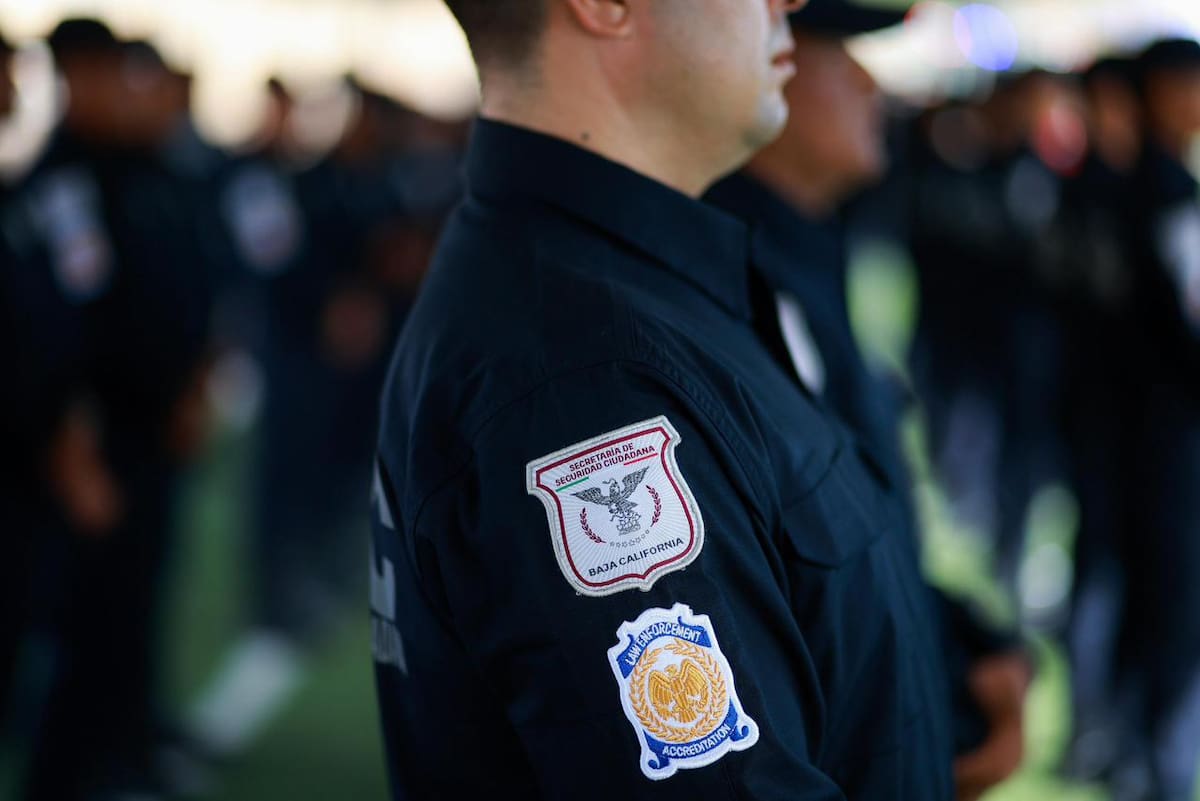 Corporaciones policiales a lo largo del estado cuentan con 51 nuevas patrullas balizadas y 103 elementos recién egresados del Bachillerato Militarizado. Foto: Cortesía