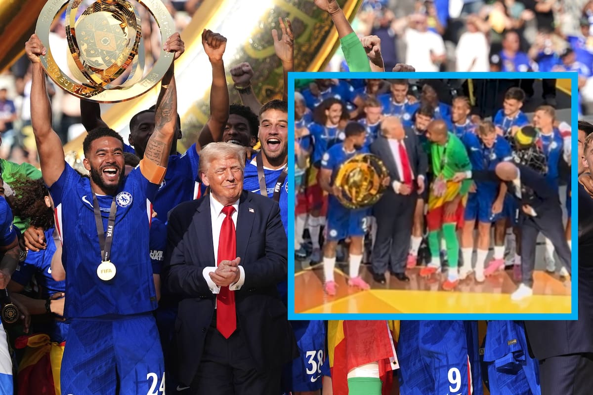 Donald Trump se hace viral por festejar con el Chelsea el campeonato del Mundial de Clubes